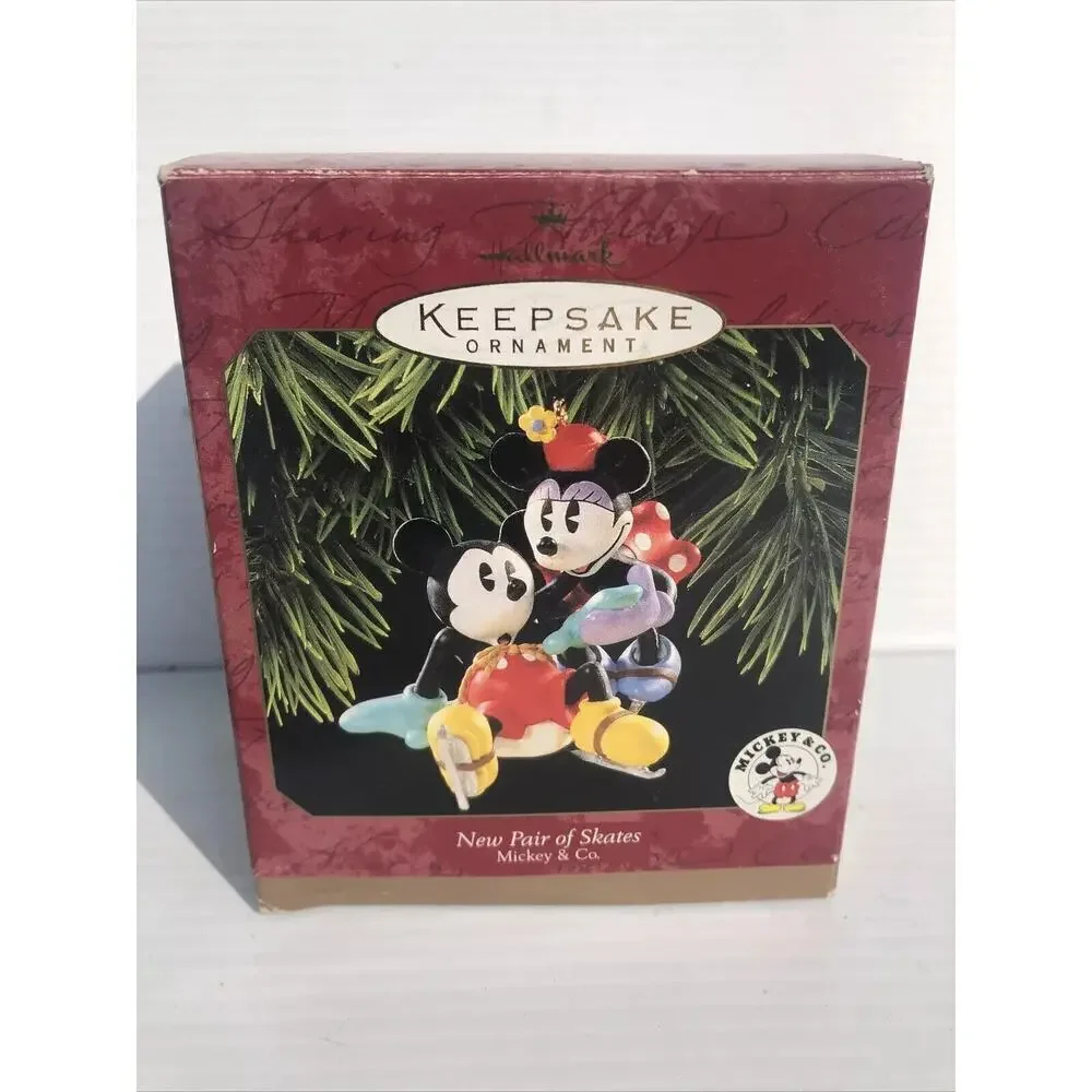 “New Pair of Skates” Mickey & Minnie Hallmark Keepsake Ornament 1997 Disney